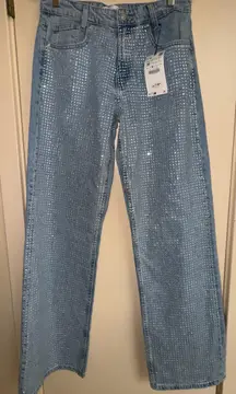 Zara sparkly jeans 
