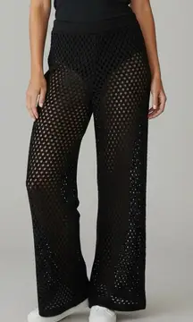 J. Crew Crochet Beach Pants Black Sz XXL