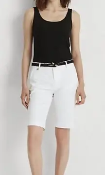 Lauren Ralph Lauren Women's Bi-Stretch Twill Shorts White Size‎ US 4