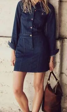 Madewell Denim Jean Jacket Dress Size XS