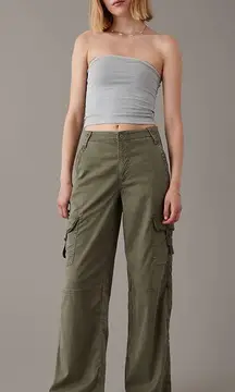 AE Dreamy Drape Stretch Super High-Waisted Cargo Baggy Wide-Leg Pant