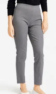 NWT Everlane The Side Zip Stretch Cotton Houndstooth ankle Pant trouser size 10