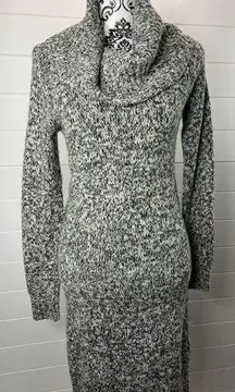 The Limited  Cow Neck Sweater Dress Sz XS Marbled Gray * Missing Belt/NEW