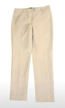 White House Black Market Cream Ankle Pants 10L NWT