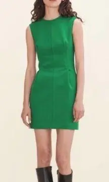 Maje Rodezio crepe structured sheath dress