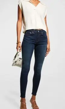 Rag & Bone Cate Mid-Rise Skinny Ankle Jeans Size 25 Kensington Wash $195