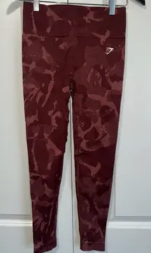 Gymshark Lightweight Vital Seamless Camo Power Leggings S