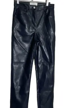 Aritizia Wilfred Melina Dark blue Faux Leather Pants 2