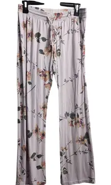 Women's Floral Print Pajama Pants Lounge Sleepwear Soft Drawstring Elastic Waist