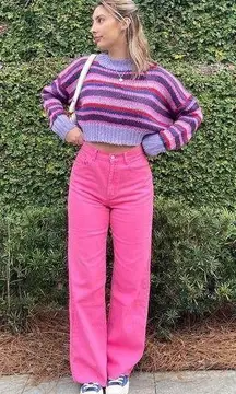 Striped purple Sweater