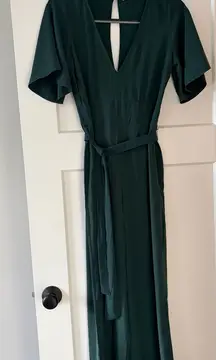 Abercrombie & Fitch Dark Green Jumpsuit