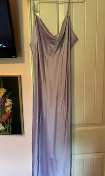 Purple Silk Dress