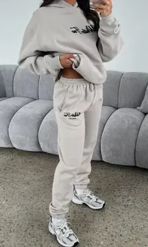 White Fox Boutique Tan Joggers NWT