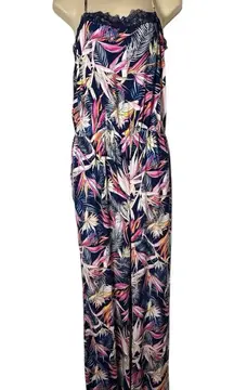 Laundry By Shelli Segal Floral Lace Jumpsuit 10