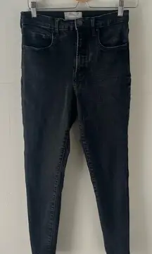 Everlane Black High Rise Slim Jean