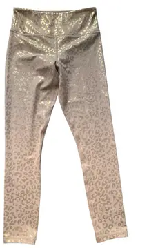 ZYIA Gold Leopard Print Light n Tight Hi-Rise Leggings 4