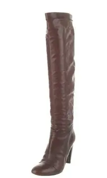 Marc Jacobs Brown Over The Knee Leather Boots Sz 6.5