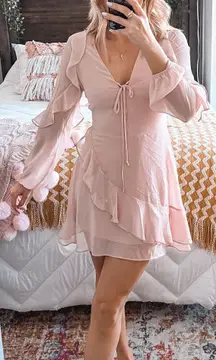 Baby Pink Mini Dress