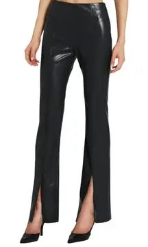Amanda Uprichard Revolve Tavira Faux Leather Split Hem Pants Long Tall
