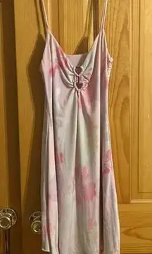 Bershka Sz S Gorgeous Pastel Watercolor Floral Dress Sleeveless