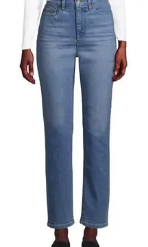 Lands End high rise stovepipe straight ankle jeans size 8