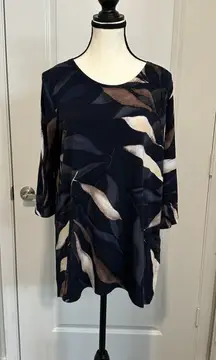 Clara‎ Sun Woo top shirt  Medium Abstract artsy work business career stretch