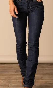 Kimes Ranch womens Betty jeans straight leg bootcut dark wash size 14/34 I42
