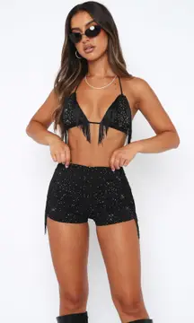 Two piece short and bra set 