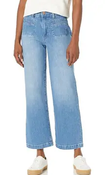 NWT PAIGE Women's Nellie W/Welt Patch Pocket High Rise Cropped Wide Leg Size 31