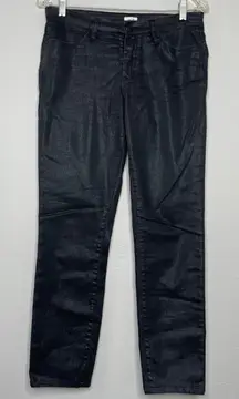 CACHÉ Vintage Black Skinny Jeans Size 6 Sparkle Shimmer Punk Rock NYE Spacecore