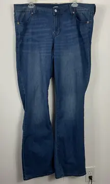 Old Navy Womens Size 18 Plus Long Bootcut Flare Jeans Denim