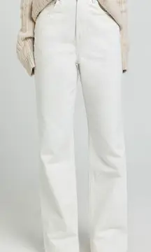 White Straight Leg Jeans