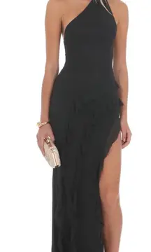 Lucy in the Sky Dress Black Maxi 