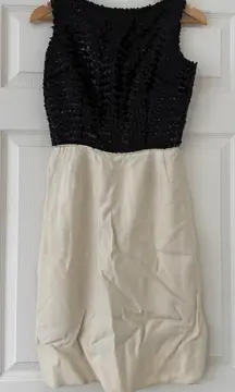 1950s Vintage Black Sequin Wiggle Dress Dress small