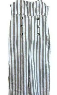 Urban Outfitters  Striped  Jumpsuit | Overalls Cute Buttons Women's Small