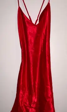 Victoria's Secret Scarlet Satin Slip