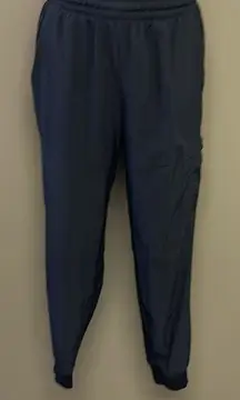 Apana Women’s Slate Blue Pull-On Cargo Joggers Drawstrings Elastic Waist-Medium