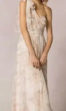 JENNY YOO Nyla Jenny Yoo Convertible Bridesmaid Dress Watercolor Chiffon Size 8