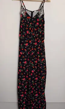 DODO BAR OR Violetta Floral Cherry Print Jumpsuit Womens 44