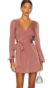 Janet Mini Dress in Mauve