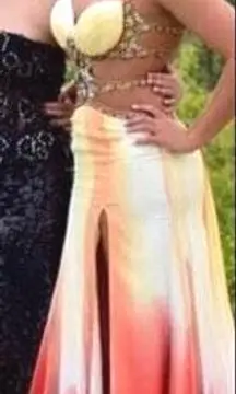 Jasz Couture Yellow Prom Dress