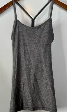 Lululemon Heather Gray Flow Y Tank Top Size 4