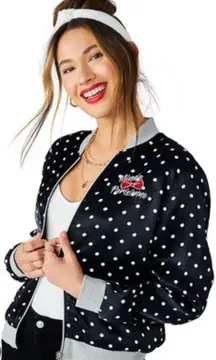 Disneyland Paris Minnie Parisienne Bomber Jacket large streetwear athleisure‎