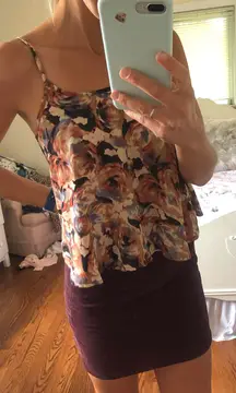 Floral Fall Tank Top