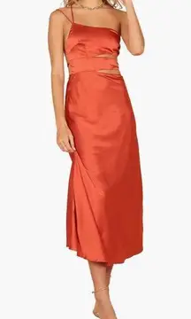 NWT One Shoulder strap satin dress XL