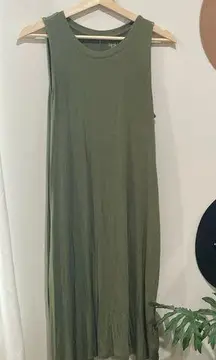 Time and Tru Olive green dress