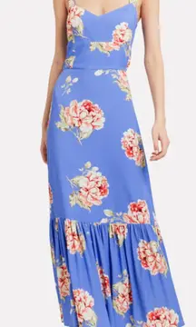 Blue Floral Maxi Dress