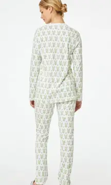 Roller Rabbit Green Love Bunny Henley Pants Pajamas XXs Preppy Teen