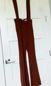 Wild Honey Rust Overall Jumpsuit