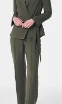 Spanx‎ Crepe Wrap Blazer In Midnight Olive XL NWT